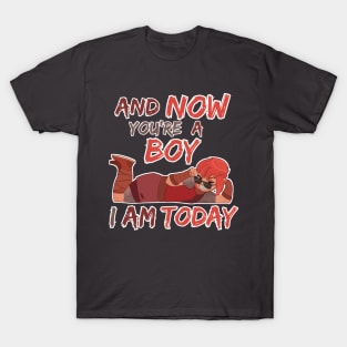 nimona "And now you're a boy, I am today" T-Shirt